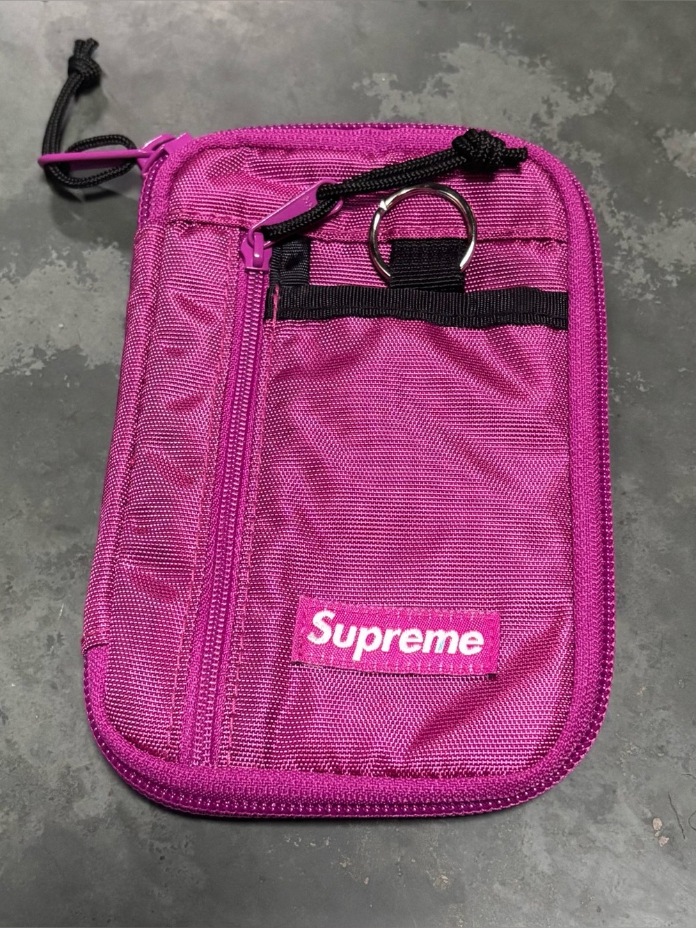 Supreme Magenta Small Zip Pouch - Picture 2 of 5
